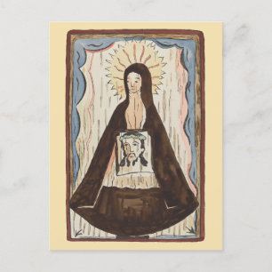 Sint Veronica Jezus ziet kunstschilderij Briefkaart
