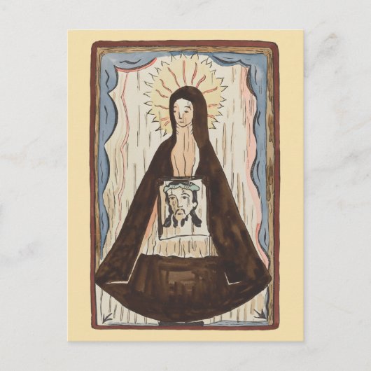 Sint Veronica Jezus ziet kunstschilderij Briefkaart (Voorkant)