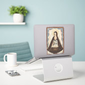 Sint Veronica Jezus ziet kunstschilderij Sticker (Laptop op bureau)