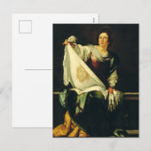 Sint Veronica Kunst Het Mirakel van de Heilige Aan Feestdagenkaart (Voorkant / Achterkant)
