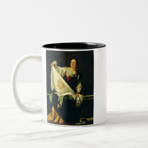 Sint Veronica Kunst Het Mirakel van de Heilige Aan Tweekleurige Koffiemok