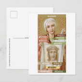 Sint-Veronica van Jeruzalem (JM 60) Kleurenpalet Briefkaart (Voorkant / Achterkant)