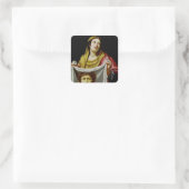 Sint Veronica Vierkante Sticker (Tas)