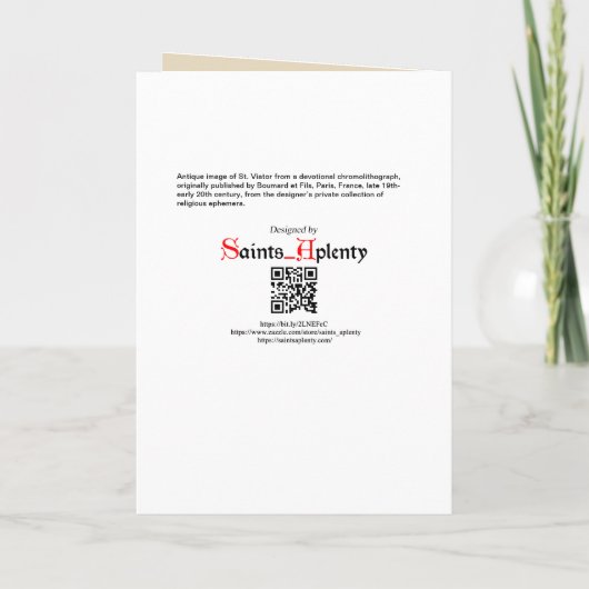 Sint-Viator de Catechist (BF 02) blanco Kaart (Achterkant)