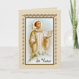 Sint-Viator de Catechist (BF 02) blanco Kaart