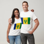 Sint-Vicent en de vlag van Grenadines T-shirt (Unisex)