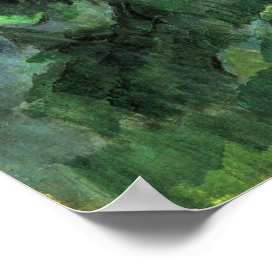 Sint-Victoire en Chateau Noir door Paul Cezanne Poster (Hoek)