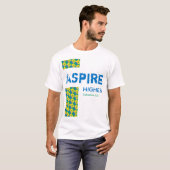 Sint Vincent ASPIRE HOGER Christelijke scripts T-shirt (Voorkant volledig)