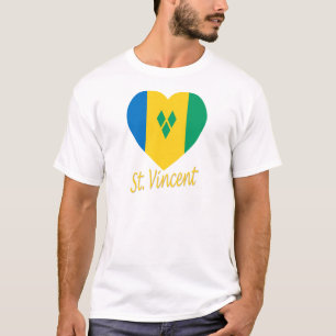 Sint Vincent en de Grenadines Vlaggenkop T-shirt