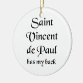 sint vincentius a paulo keramisch ornament (Links)