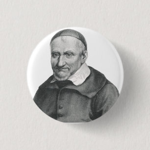 Sint-Vincentius van Paul Zachte Barmhartigheid Kun Ronde Button 3,2 Cm