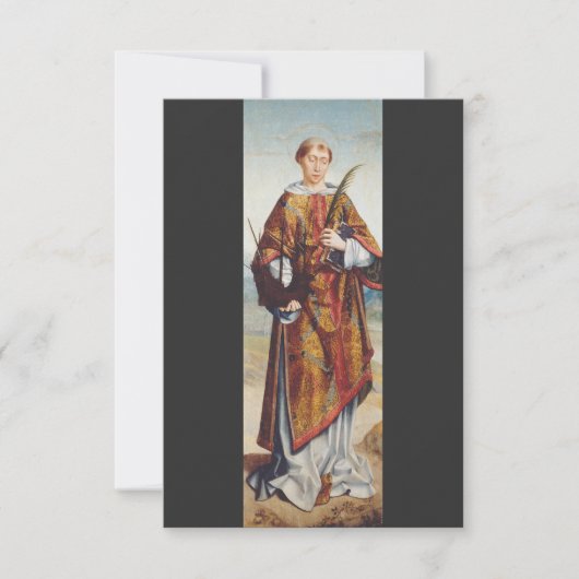 Sint Vincentius van Zaragoza Bedankkaart (Voorkant)