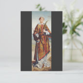Sint Vincentius van Zaragoza Bedankkaart (Staand voorkant)