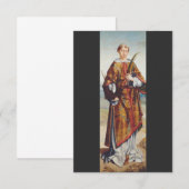 Sint Vincentius van Zaragoza Bedankkaart (Voorkant / Achterkant)