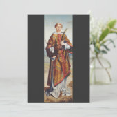 Sint-Vincentius van Zaragoza Feestdagenkaart (Staand voorkant)
