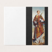 Sint-Vincentius van Zaragoza Kaart (Buitenkant ongevouwen)