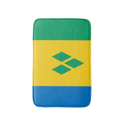 Sint-Vincentive-vlag Badmat (Voorkant Verticaal)