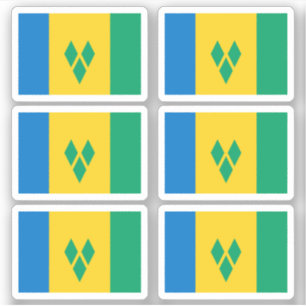 Sint-Vincentive-vlag Sticker