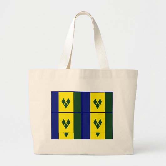 Sint-vincentvlag Grote Tote Bag (Voorkant)