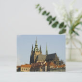 Sint-Vituskathedraal en het kasteel van Praag, een Briefkaart (Staand voorkant)