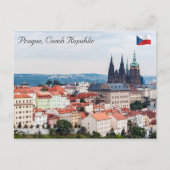Sint-Vituskathedraal en panorama van Praag - Tsjec Briefkaart (Voorkant)