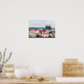 Sint-Vituskathedraal en Praag stadsgezicht - Tsjec Poster (Keuken)