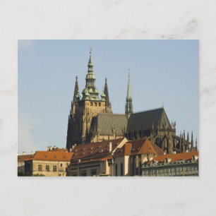 Sint-Vituskathedraal en Praagse burcht, een van Briefkaart