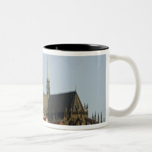 Sint-Vituskathedraal en Praagse burcht, een van Tweekleurige Koffiemok
