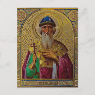 Sint-Vladimir orthodox Christelijk icoon Briefkaart