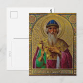 Sint-Vladimir orthodox Christelijk icoon Briefkaart (Voorkant / Achterkant)