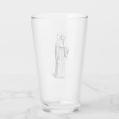 Sint Walpurga middeleeuwse Angelsaksische zendelin Glas (Achterkant)