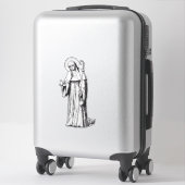Sint Walpurga Middeleeuwse Angelsaksische zendelin Sticker (Koffer)