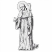 Sint Walpurga Middeleeuwse Angelsaksische zendelin Sticker (Voorkant)