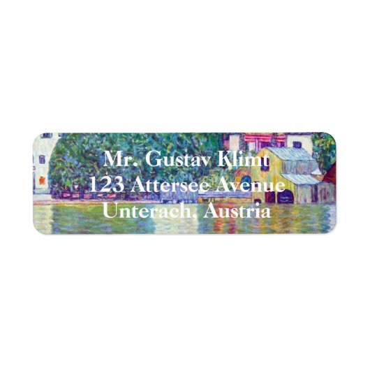 Sint-Wolfgang kerk van Gustav Klimt, Victoriaans k Etiket (Voorkant)