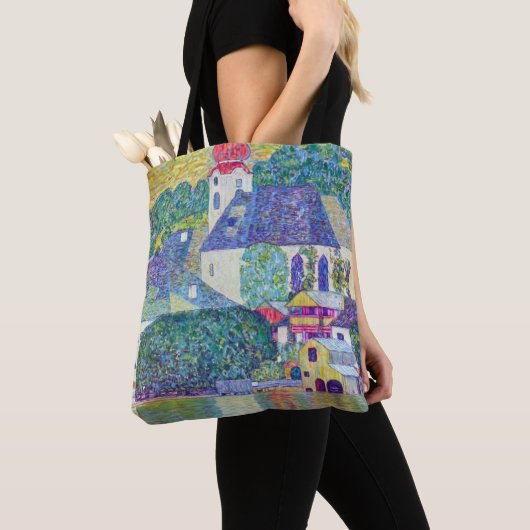 Sint-Wolfgang kerk van Gustav Klimt, Victoriaans k Tote Bag (Dichtbij)