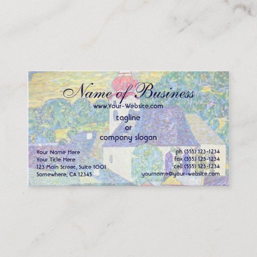 Sint-Wolfgang kerk van Gustav Klimt, Victoriaans k Visitekaartje (Voorkant)