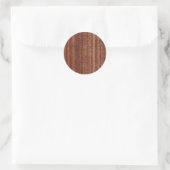 Sint Wood Ronde Sticker (Tas)