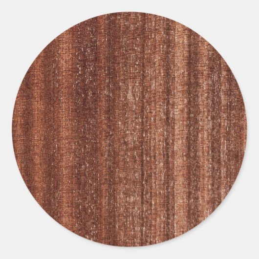 Sint Wood Ronde Sticker (Voorkant)