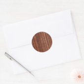 Sint Wood Ronde Sticker (Envelop)