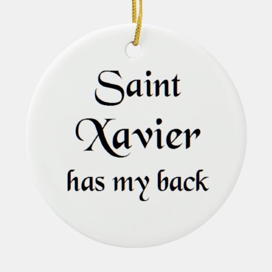 Sint Xavier koffiemok Keramisch Ornament (Voorkant)
