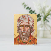 Sint-Zachaeus orthodox Christelijk icoon Briefkaart (Staand voorkant)