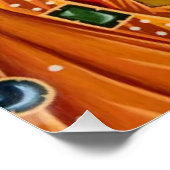 Sint-Zachaeus orthodox Christelijk icoon Perfect Poster (Hoek)