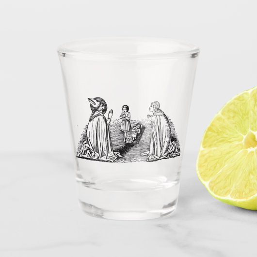 Sint Zenobius van Florence bisschop Shot Glas (Voorkant)