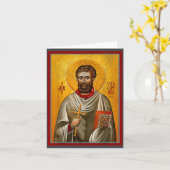 Sintelheid St. Valentijn Oosters-orthodoxe Byzanti Kaart (Gele Bloem)