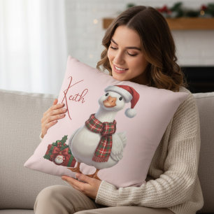 Sinter Gans Kerstmis Naam Vakantie Cadeau Kussen