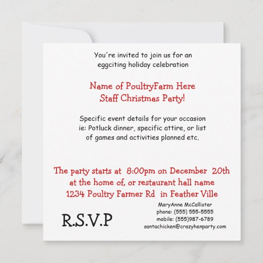 Sinterbawk rond de klok vanavond. kaart (Achterkant)