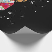 Sinterbeagle render Lichte kerstcadeaus Cadeaupapier (Hoek)