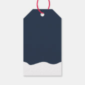 Sinterbrood met kerstcadeautassen voor kerstmis cadeaulabel (Achterkant)