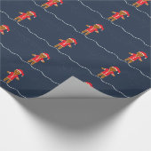 Sinterbrood met kerstcadeautjes cadeaupapier (Hoek)