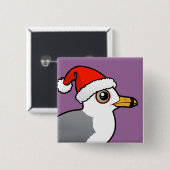 Sinterbuikmeeuw Vierkante Button 5,1 Cm (Voorkant /achterkant)